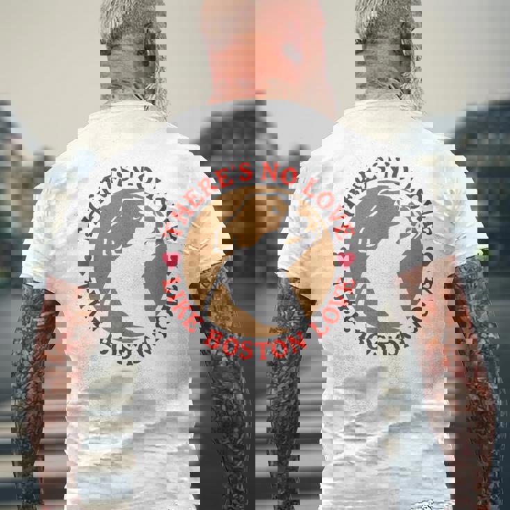 No Love Like Boston Love メンズTシャツ バックプリント 高齢者への贈り物