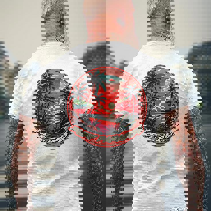 バックプリント Onlyurf Paradise クール サーファー ビーチ オーシャン メンズTシャツ バックプリント 高齢者への贈り物