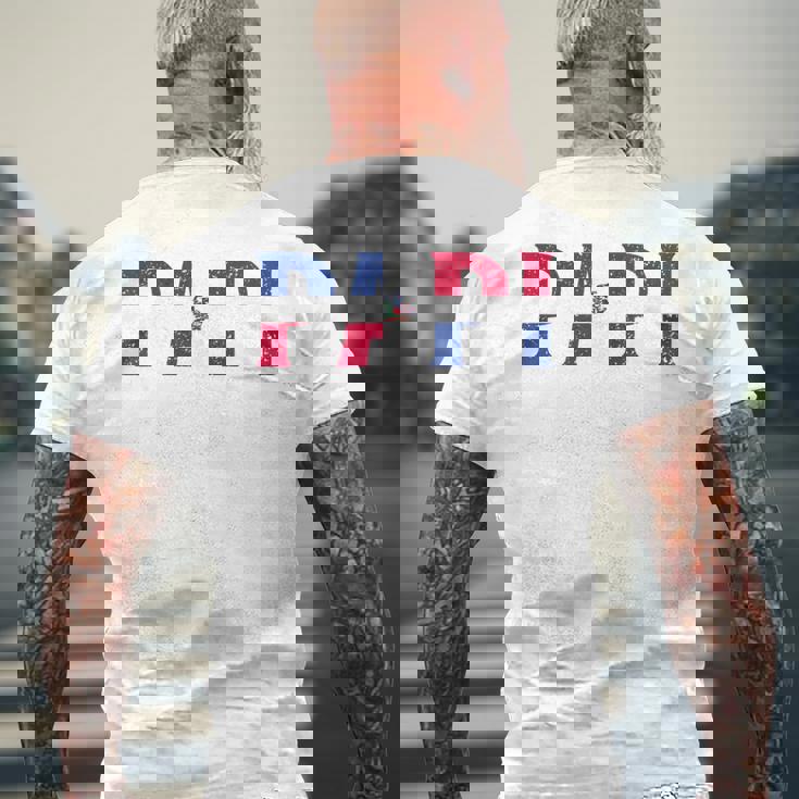Papi Repubblica Dominicana Bandiera Festa Del Papà Orgoglio Patriottico T-shirt da uomo con stampa posteriore Regalos para ancianos