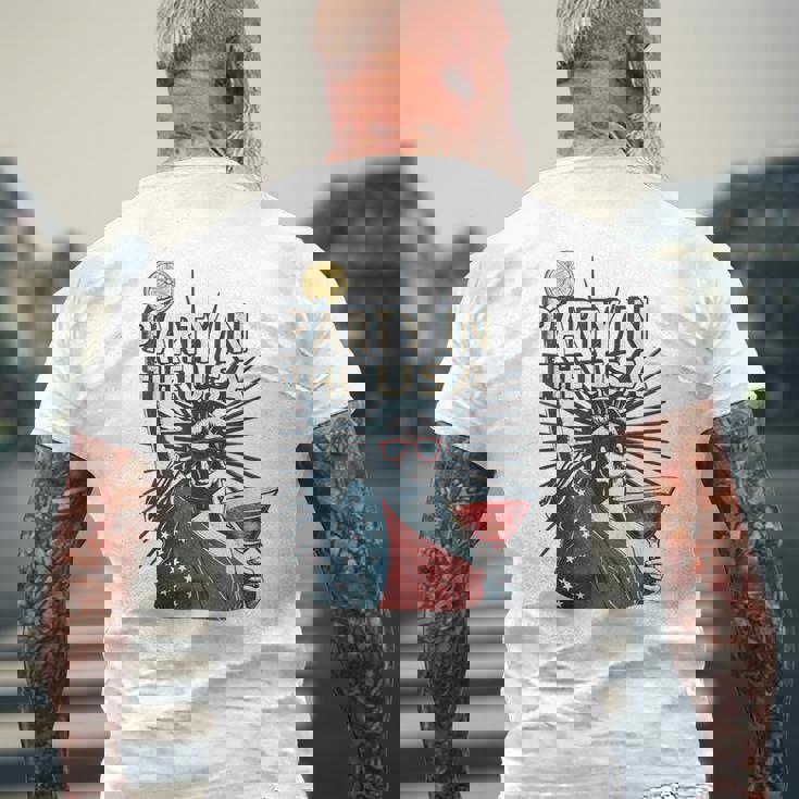 Party In The Usa 自由の女神シャツ 面白い 7月4日 メンズTシャツ バックプリント 高齢者への贈り物