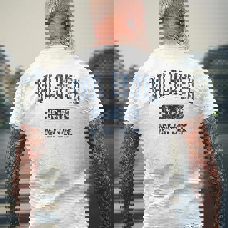 Paulmiths New York Ny ビンテージ アスレチック スポーツデザイン メンズTシャツ バックプリント 高齢者への贈り物