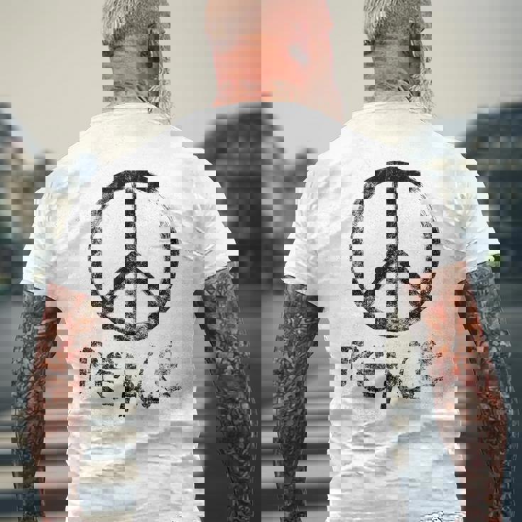 Peaceign メンズTシャツ バックプリント 高齢者への贈り物