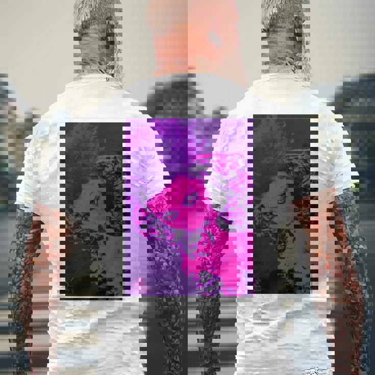 Pink 長袖tシャツ メンズTシャツ バックプリント 高齢者への贈り物