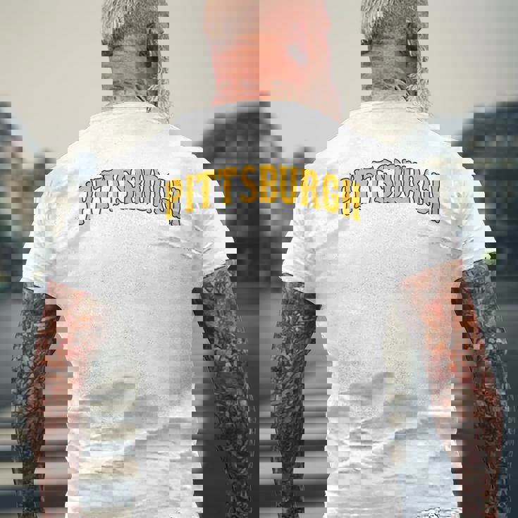 Pittsburgh Throwback Classic メンズTシャツ バックプリント 高齢者への贈り物