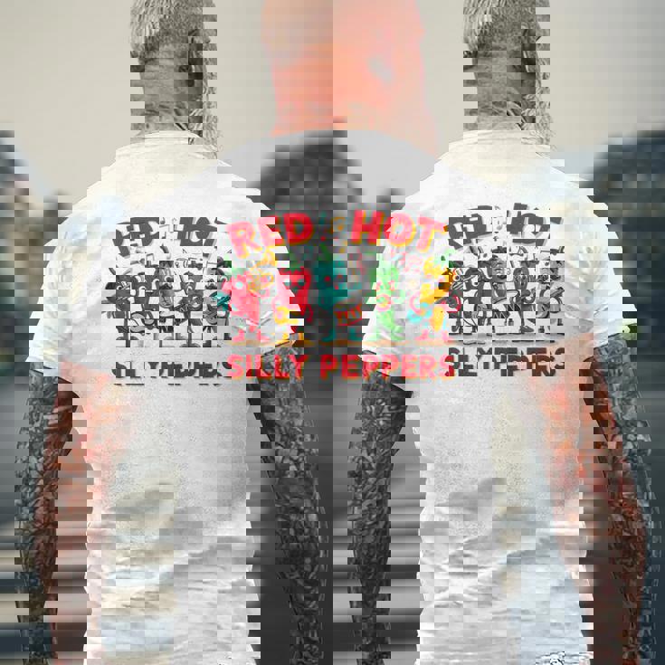 Red Hotilly Peppers メンズTシャツ バックプリント 高齢者への贈り物