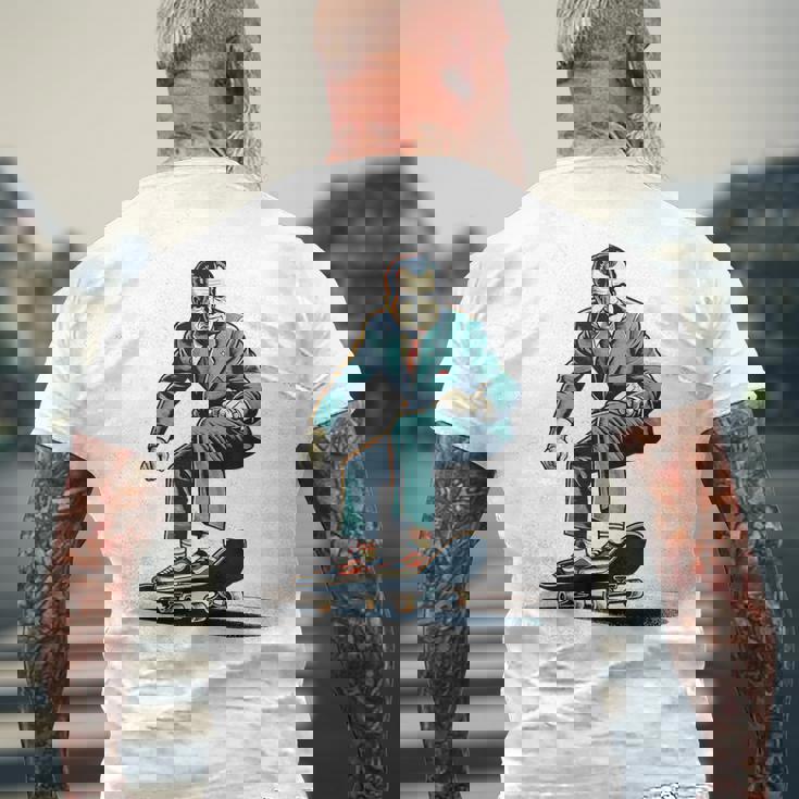 Richard Nixon スケートボード ロックスター メンズTシャツ バックプリント 高齢者への贈り物