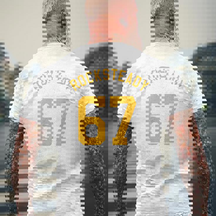 Rocksteady 1967 ビンテージ レゲエ スカ衣服 男女兼用 メンズTシャツ バックプリント 高齢者への贈り物