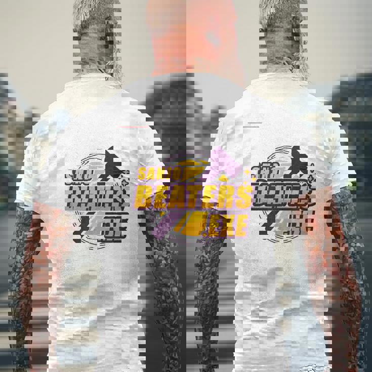 Sanjo BeatersExe_91_三上剣人 メンズTシャツ バックプリント 高齢者への贈り物