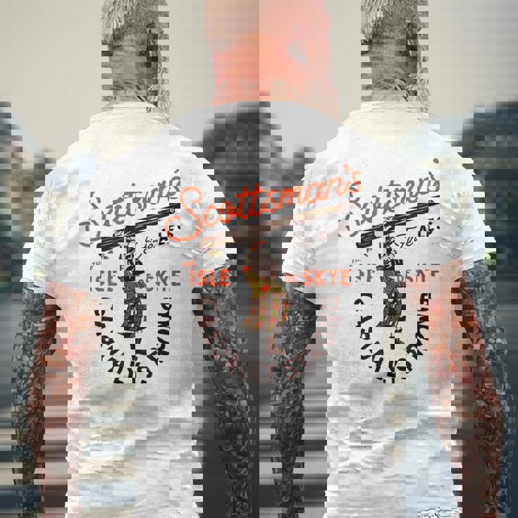 Scottsman's Isle Ofkyecotland Fine Ales メンズTシャツ バックプリント 高齢者への贈り物