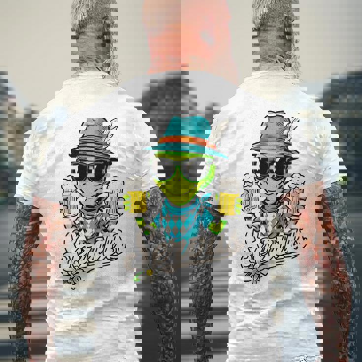 Servus Wiesn Gaudi – 面白いオクトーバーフェストビールバイエルンコスチューム 長袖tシャツ メンズTシャツ バックプリント 高齢者への贈り物