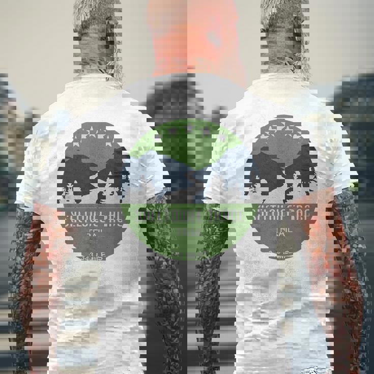 Sheltowee Trace Trail ケンタッキー州テネシー州 メンズTシャツ バックプリント 高齢者への贈り物