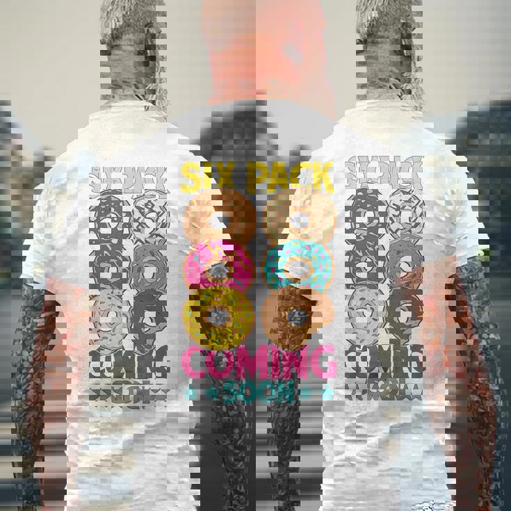 Six Pack Comingoon _ メンズTシャツ バックプリント 高齢者への贈り物