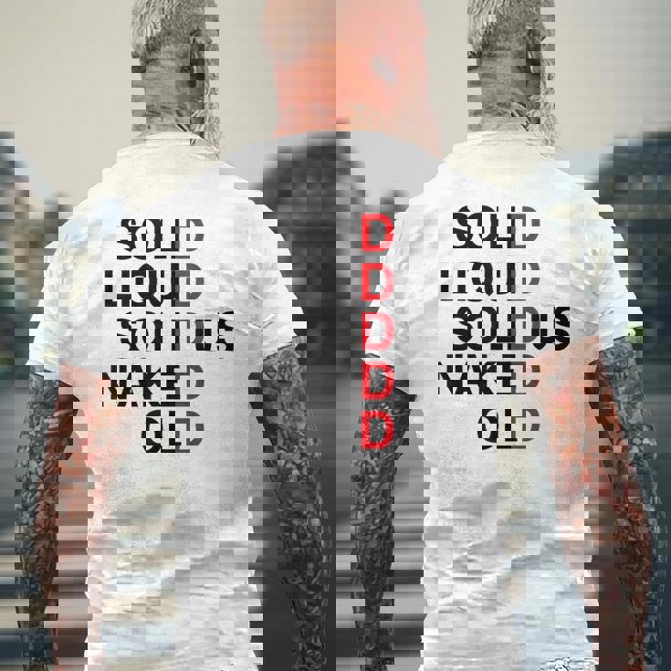 Solid Liquidolidus Naked Old メンズTシャツ バックプリント 高齢者への贈り物