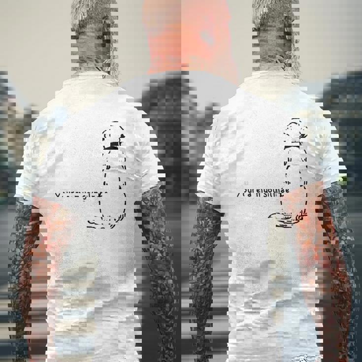 Soulmate 3D 犬 ラブラドールレトリバー ソウルメイト わんこ 愛犬 運命 親友 メンズ レディース キッズ メンズTシャツ バックプリント 高齢者への贈り物