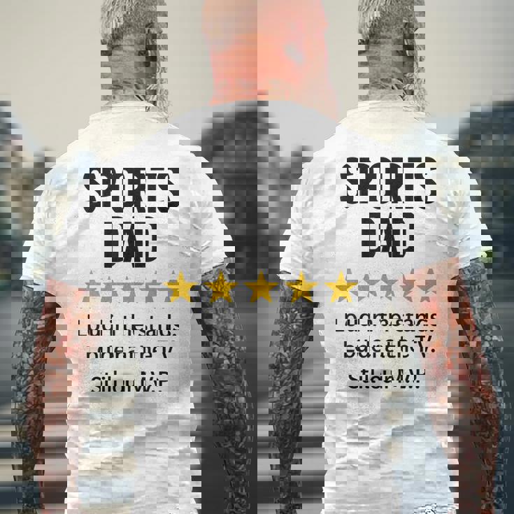 Sports Dad Loud In Thetands MVP 引用 メンズTシャツ バックプリント 高齢者への贈り物