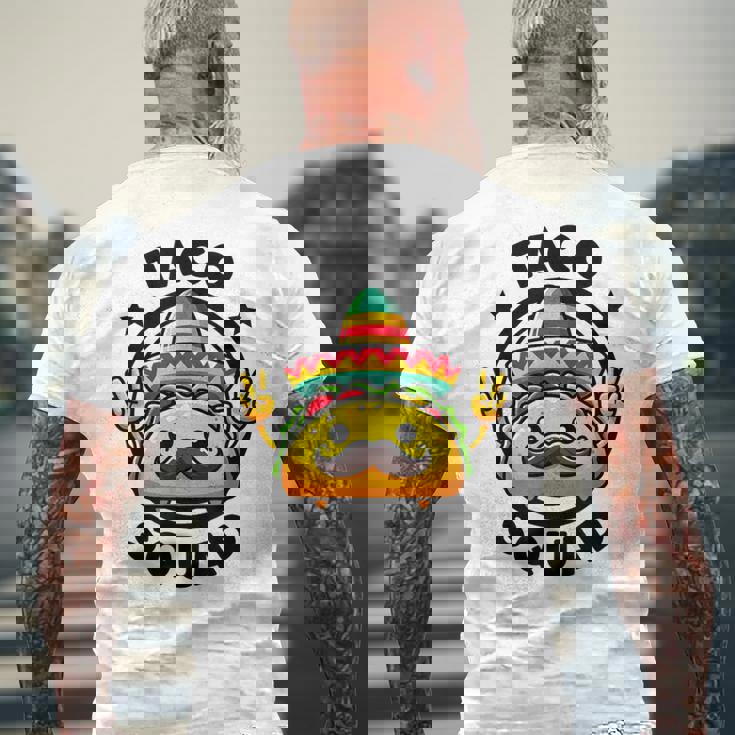 Tacoquad 面白いメキシカンタコス火曜日 タコスバウトチーム タコス メンズTシャツ バックプリント 高齢者への贈り物