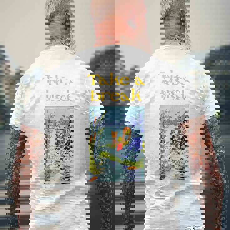 Take A Break Fun オズの魔法使い メンズTシャツ バックプリント 高齢者への贈り物