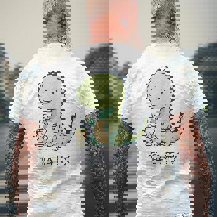 Tea-Rex メンズTシャツ バックプリント 高齢者への贈り物