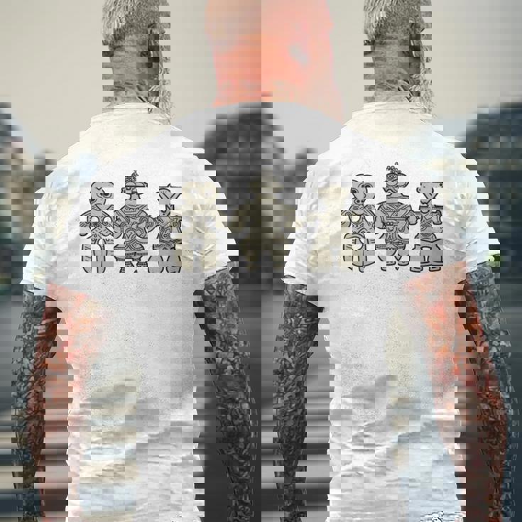 Tomodachi 土偶 縄文 時代 遮光器土偶 ハート形土偶 仮面の女神 宇宙人 はにわ かわいい シュール 長袖tシャツ メンズTシャツ バックプリント 高齢者への贈り物