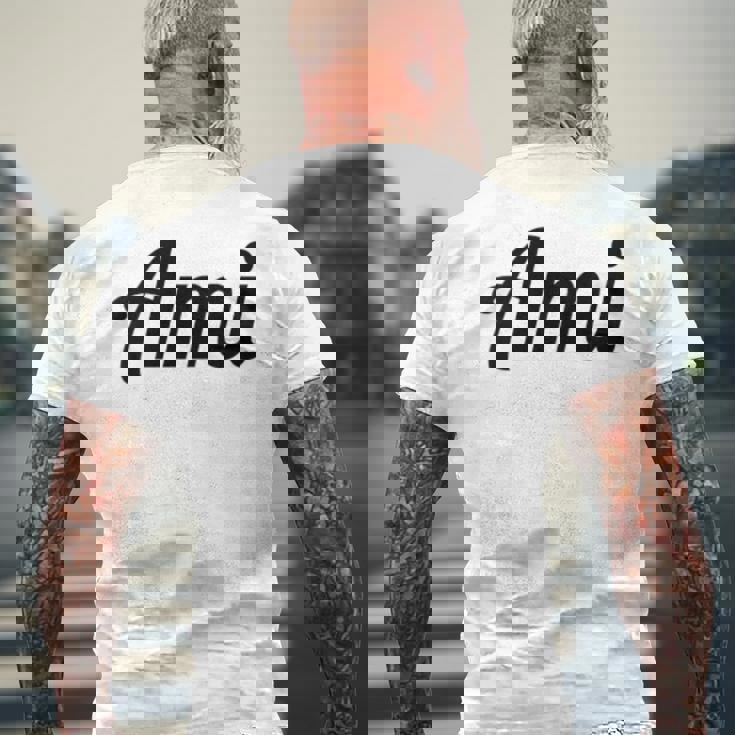 Top Thatays The Name Ami メンズTシャツ バックプリント 高齢者への贈り物