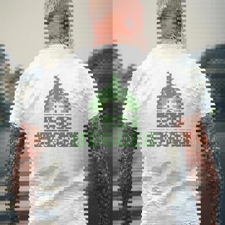 Tree Hugger 環境保護主義者 ヴィンテージ レトロ 自然愛好家 長袖tシャツ メンズTシャツ バックプリント 高齢者への贈り物