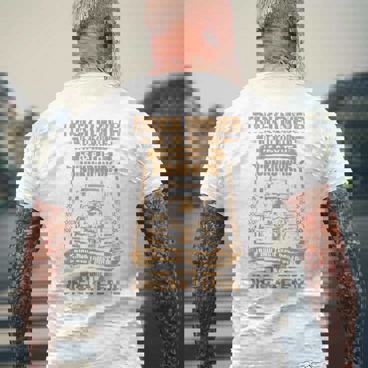 Truck Drivers Fun Truckers トラッキング スカル バックサイド 長袖tシャツ メンズTシャツ バックプリント 高齢者への贈り物