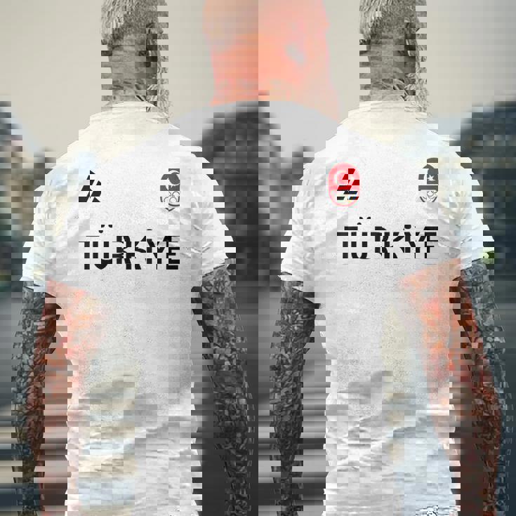 Turkiye トルコ国旗 トルコ オリンピック シューティング チーム スポーツ メンズTシャツ バックプリント 高齢者への贈り物