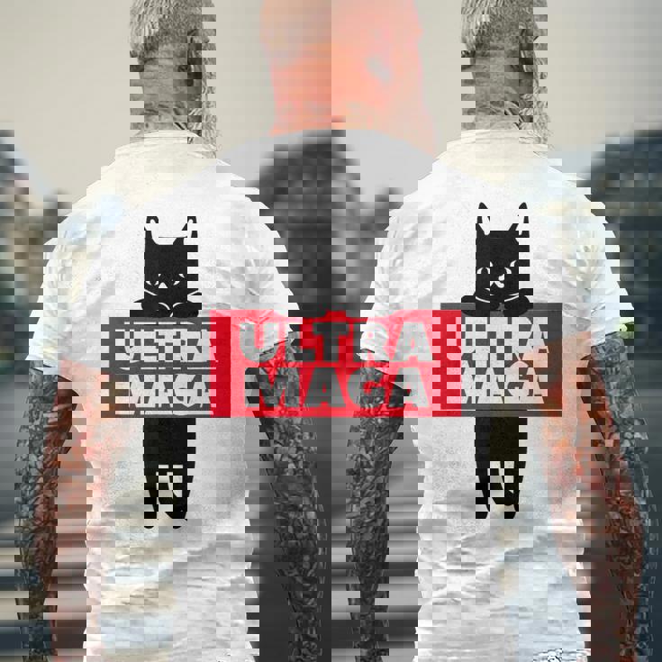 Ultra Maga Cat メンズTシャツ バックプリント 高齢者への贈り物