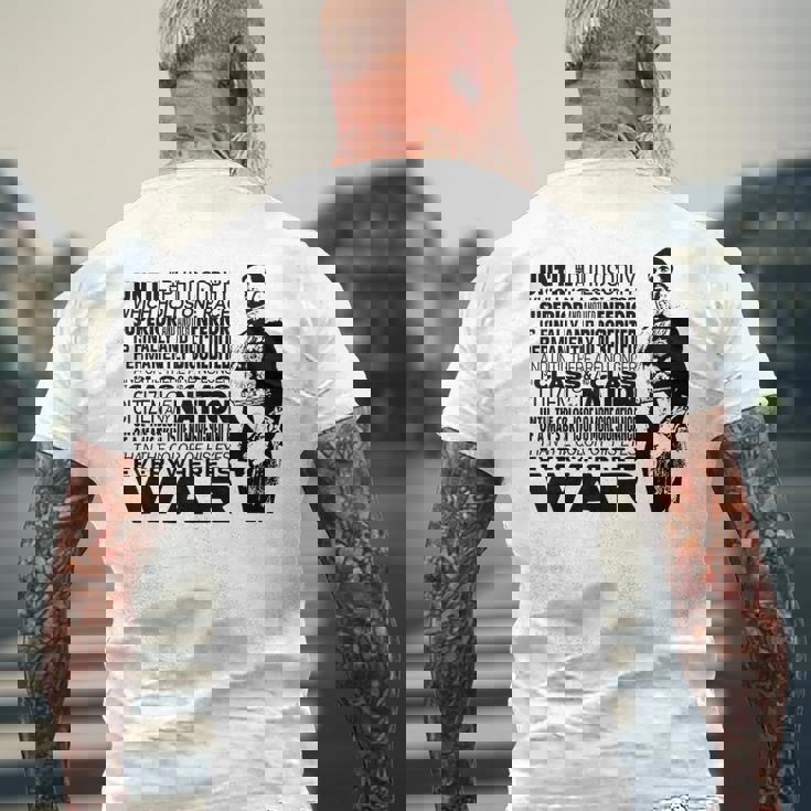 Until The Philosophy ハイレ・セラシエ 戦争 スピーチ レゲエ ラスタ 哲学が変わるまで メンズTシャツ バックプリント 高齢者への贈り物