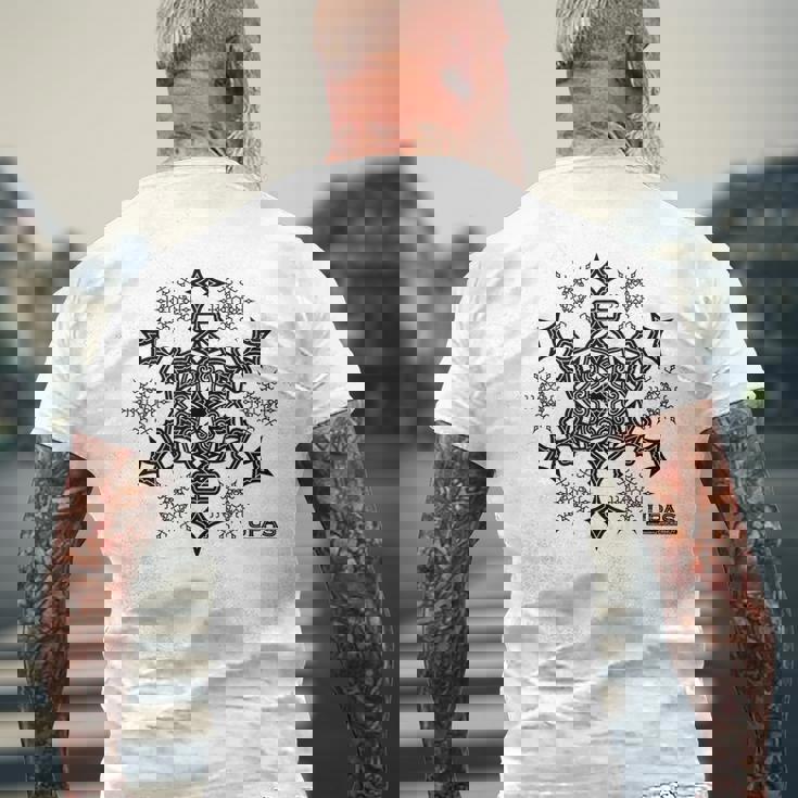 Upasウパシ黒ver メンズTシャツ バックプリント 高齢者への贈り物