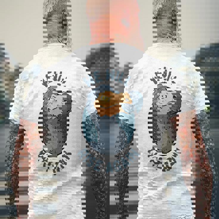 We Will Rise Again 絶滅した飛べないドードー メンズTシャツ バックプリント 高齢者への贈り物