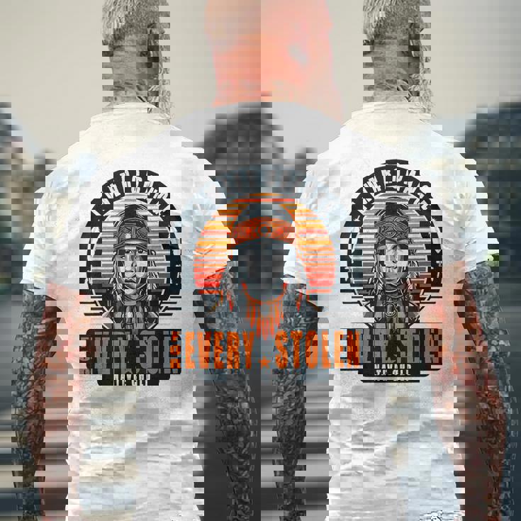 I Wear Orange For Every Stolen Native Child Orange Day Men's T-shirt Back Print Gifts for Old Men I Wear Orange For Every Stolen Native Child Orange Day Men's T-shirt Back Print Gifts for Old Men