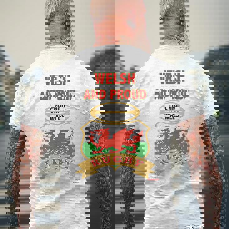 Welsh Dragon Wales ラグビートップ 長袖tシャツ メンズTシャツ バックプリント 高齢者への贈り物