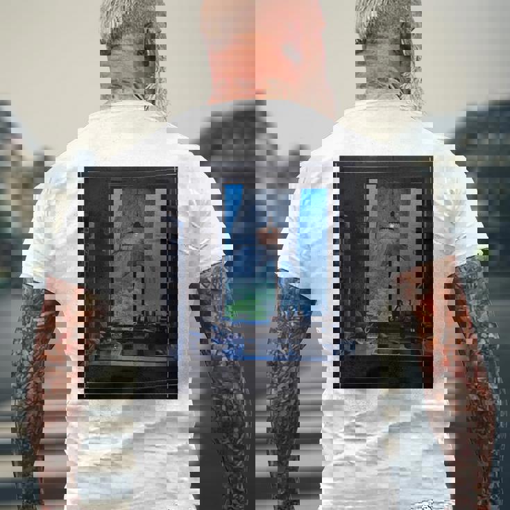 Window Light & Forestiew長袖フォトtシャツ 癒し・インテリア系アート-ユニセックスデザイン 長袖tシャツ メンズTシャツ バックプリント 高齢者への贈り物