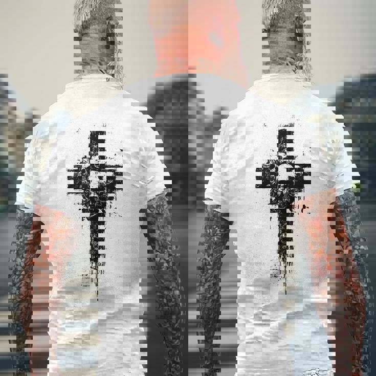 Witchyibes クロス ゴシック 美的 オカルトアート メンズTシャツ バックプリント 高齢者への贈り物