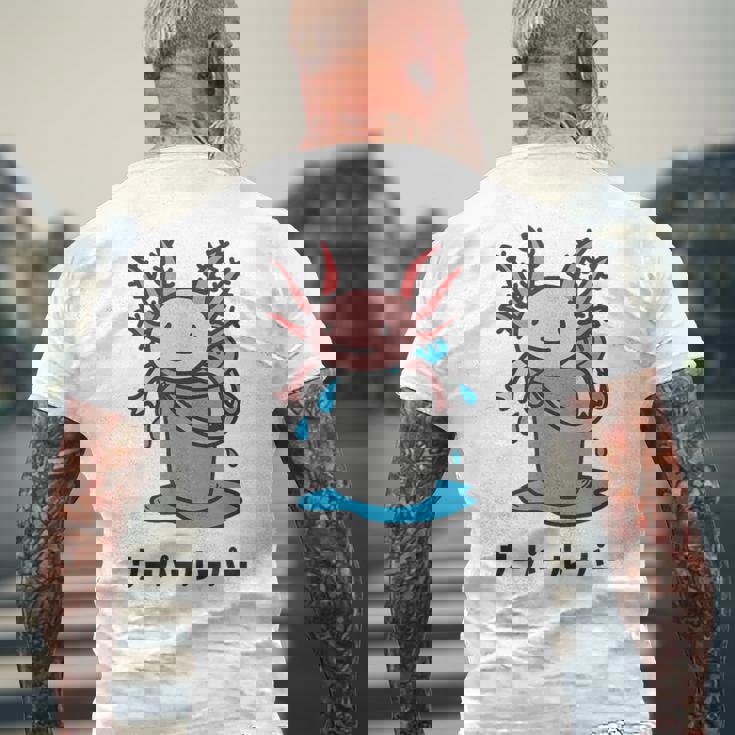 Wooper-Muper メキシカンサラマンダー アフロヘッド かわいい 面白い キッズ メンズTシャツ バックプリント 高齢者への贈り物