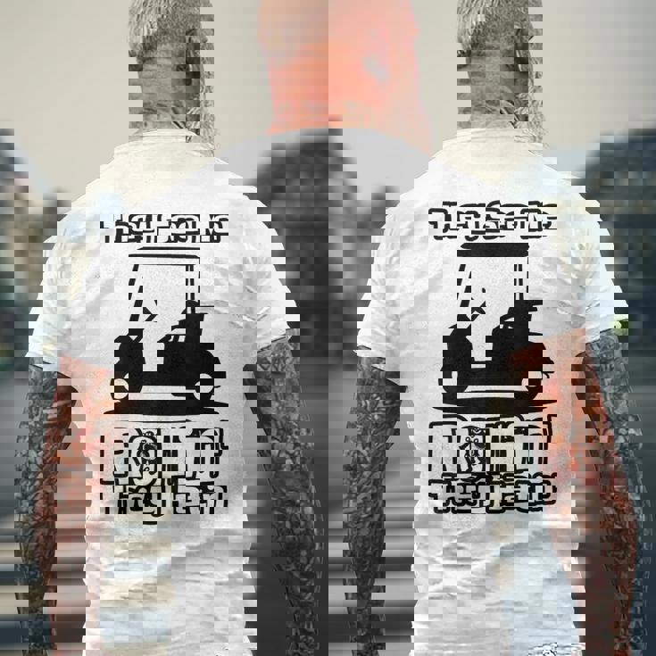 Theyee Me Rollin' They Hatin' & Golf Cart メンズTシャツ バックプリント 高齢者への贈り物