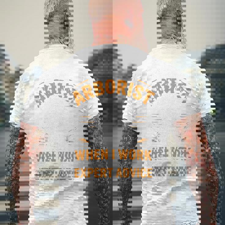 Yes I'm An Arborist Arboricultureアーボリスト 長袖tシャツ メンズTシャツ バックプリント 高齢者への贈り物