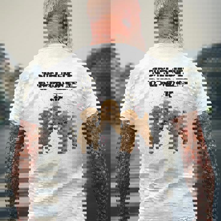 【Super Cute Toypoodles】トイプードル 実写 メンズTシャツ バックプリント 高齢者への贈り物