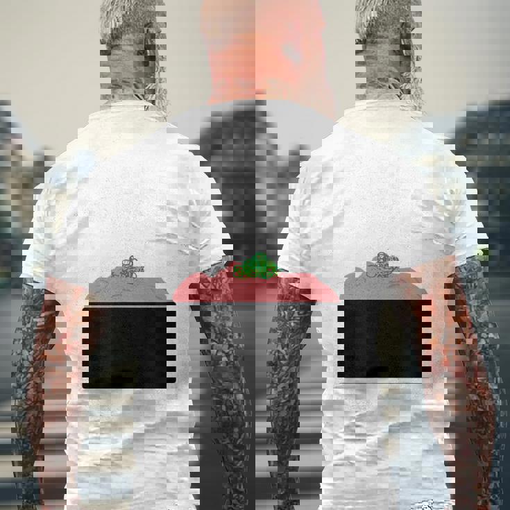 【ネギトロ】マグロ トロ ねぎ 寿司 おすし 軍艦巻き 可愛い おもしろ 面白い 食べ物 鮨 ネタ ウケ狙い 文字入り メンズTシャツ バックプリント 高齢者への贈り物