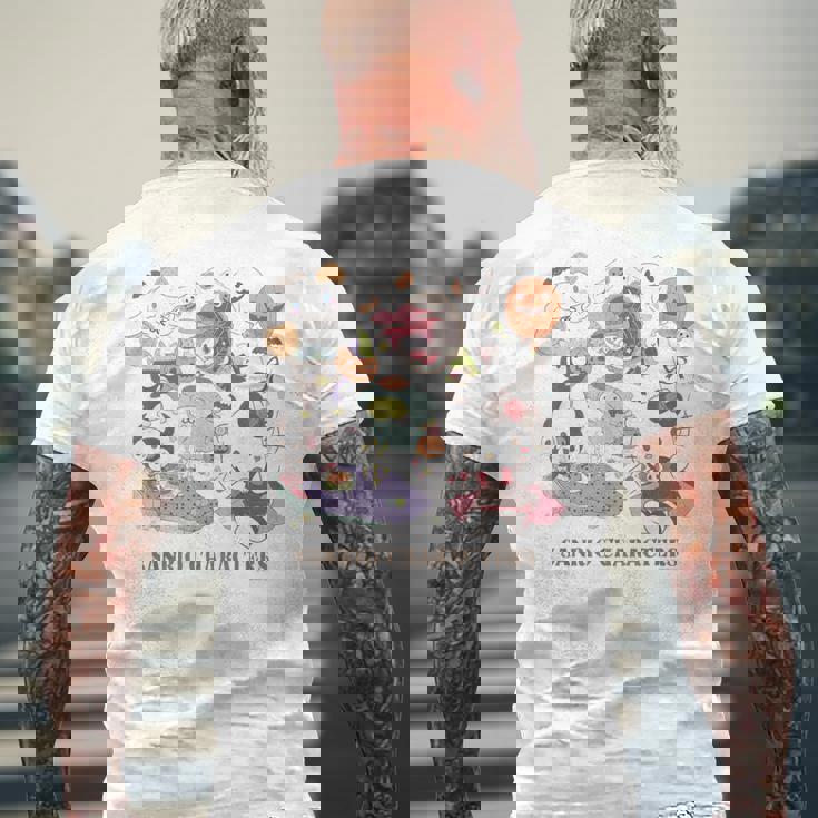 【ハロウィン特集】Usデザイン サンリオキャラクターズ ハロウィンパーティー メンズTシャツ バックプリント 高齢者への贈り物