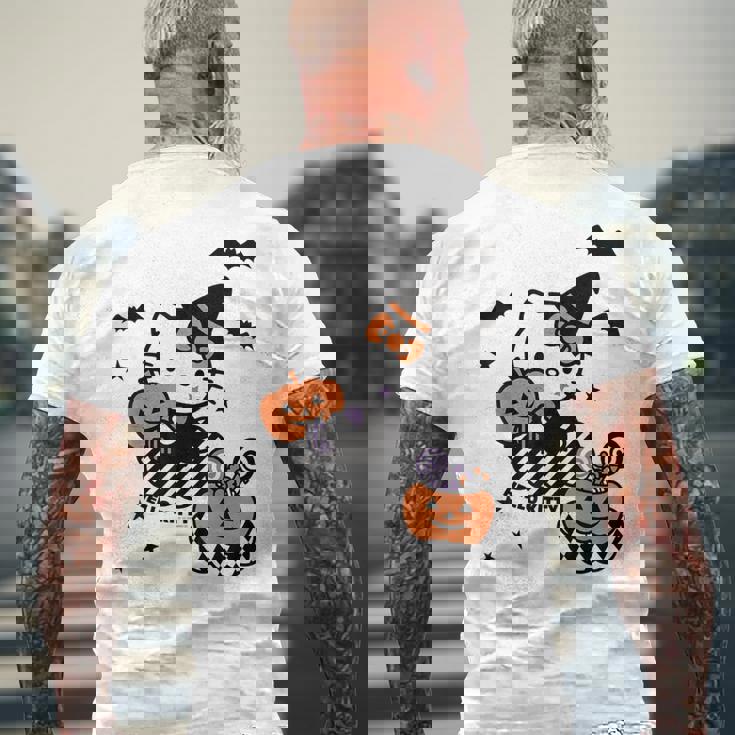 【ハロウィン特集】Usデザイン ハローキティ トリックオアトリート メンズTシャツ バックプリント 高齢者への贈り物