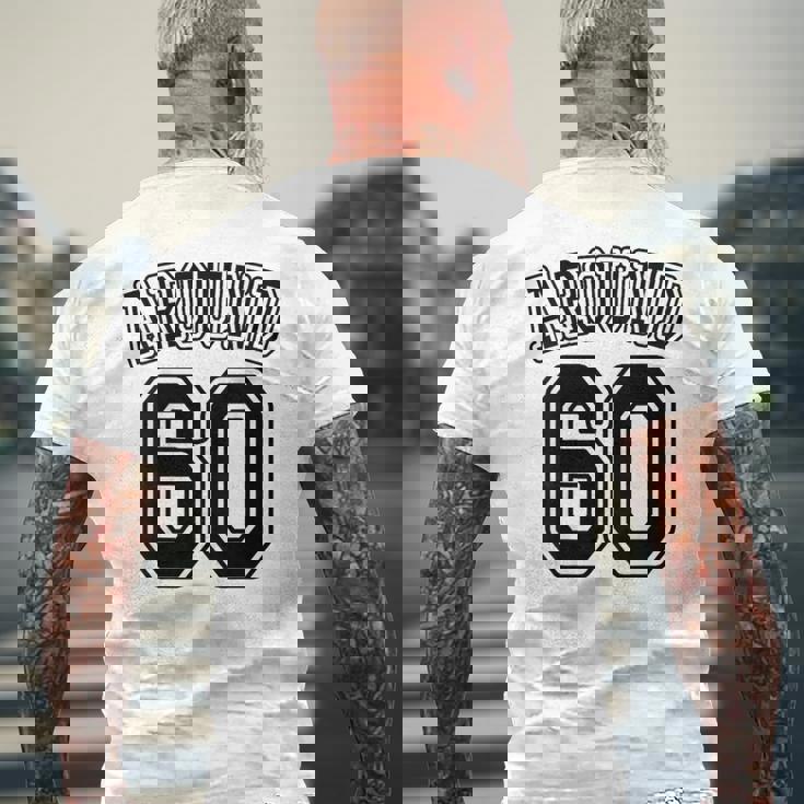 【バックプリント・背中側】Around 60 還暦 アラカン アラウンド 六十歳 お誕生日 60代 面白 メンズTシャツ バックプリント 高齢者への贈り物