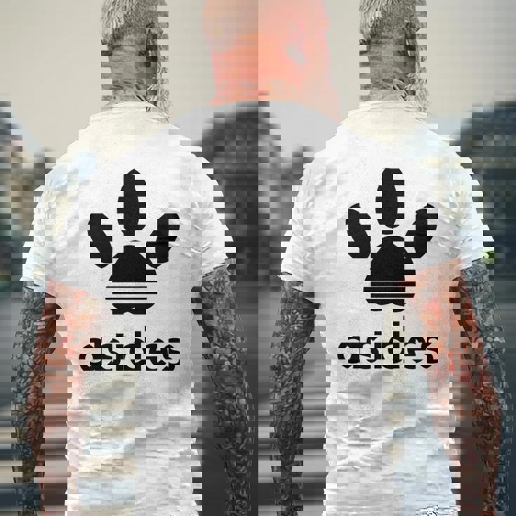 【バックプリント・背中側】Asides アシデス 足です。肉球です。【変なtシャツ屋】スポーツ ブランド パロディ 面白 長袖tシャツ メンズTシャツ バックプリント 高齢者への贈り物