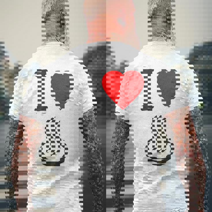 【バックプリント・背中側】アイラブ・温泉 マーク お風呂 銭湯 記号 お土産 旅行 ハート スタッフ 面白い メンズTシャツ バックプリント 高齢者への贈り物