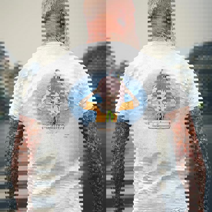 【夏色まつり】ホロぐら名場面 メンズTシャツ バックプリント 高齢者への贈り物