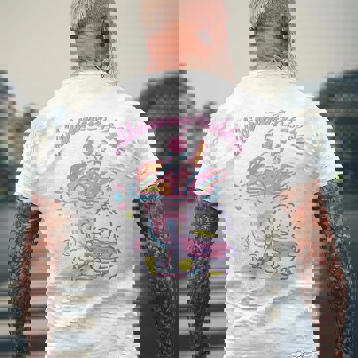 あひるのペックル スイーツpop メンズTシャツ バックプリント 高齢者への贈り物