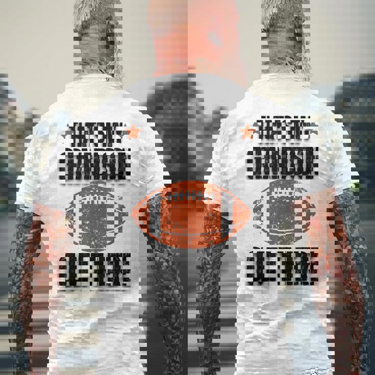 あれは俺の孫だ。フットボール・ファニー・フットボール・グランマ メンズTシャツ バックプリント 高齢者への贈り物