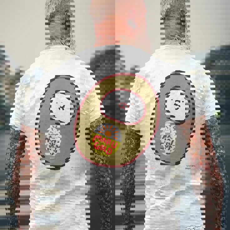 うさまる キウィまる メンズTシャツ バックプリント 高齢者への贈り物