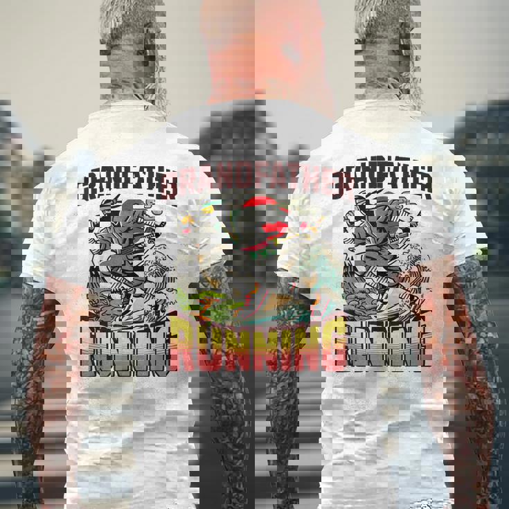 おじいちゃん ランニング ニンジャ メンズ おもしろ メンズTシャツ バックプリント 高齢者への贈り物